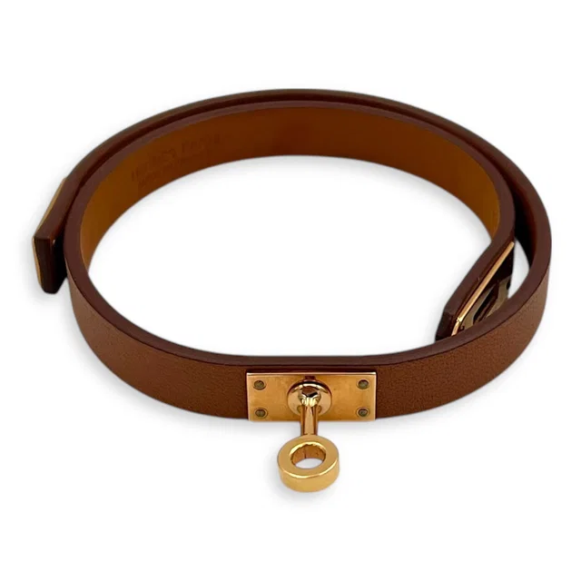 Hermès Mini Kelly T2 Brown Bracelet in Brown Calfskin from Luxury Promise