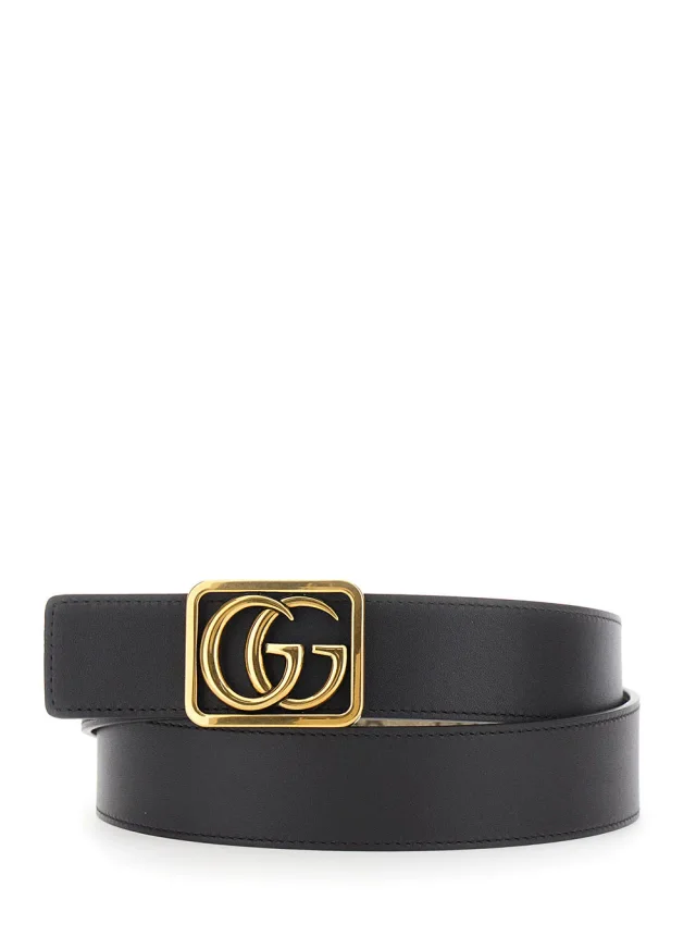 Gucci Gg Canvas Reversible Belt — Beige Polyurethane in Beige Canvas from HEWI, photo 3 of 3