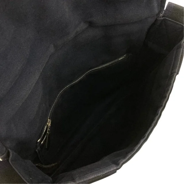 Hermès Fourre Tout Basace PM Canvas Shoulder Bag in Black Canvas from LuxUness, photo 9 of 14