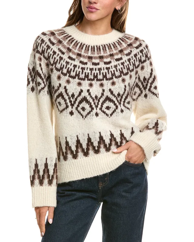 Madewell Ryan Fairisle Wool & Alpaca-Blend Pullover, image 1 of 1 from Rue La La