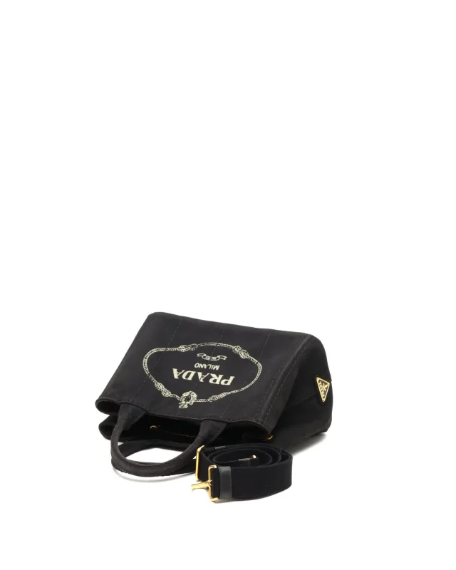 Prada Small Canapa Tote Bag in Canvas from A Retro Tale, photo 4 of 7