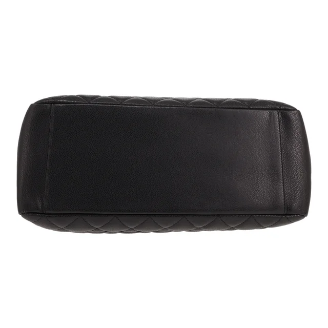 Chanel GST Shopping Handbag in Noir quilted grained leather in Black Caviar leather from Collector Square, photo 2 of 5