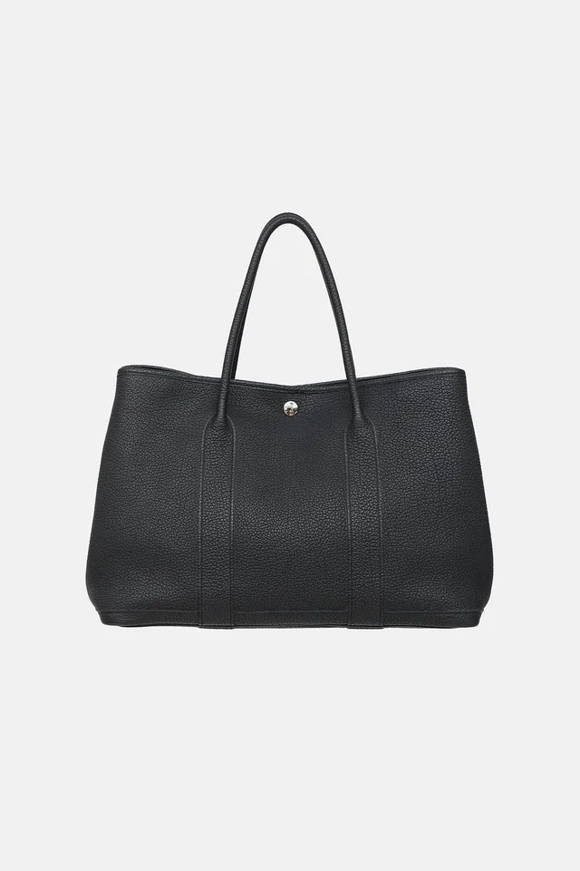 Hermès 2016 Noir Negonda Garden Party 36 Bag in Black Leather from VSP Consignment