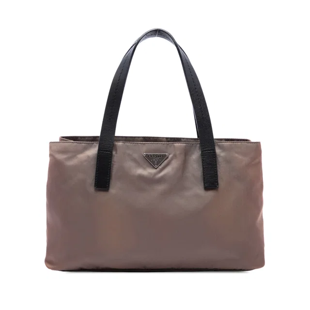 Brown Prada Tessuto Tote in Brown Nylon from Designer Revival