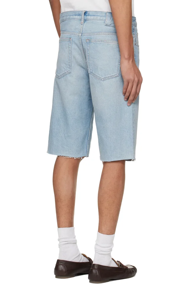 A.P.C. Blue Sam Denim Bermuda Shorts, photo 3 of 4 from SSENSE