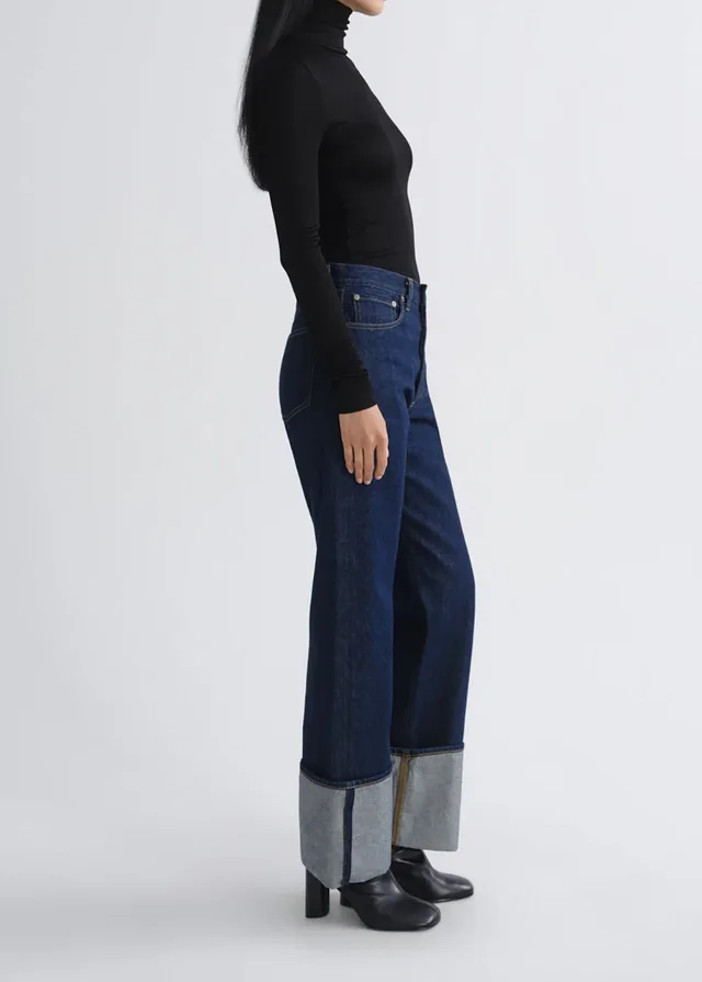 Agolde Ribbed turtleneck long‑sleeve top, photo 2 of 5 from SENSER