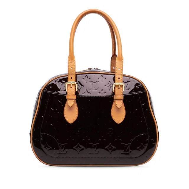 Purple Louis Vuitton Monogram Vernis Summit Drive Handbag in Purple Leather from Designer Revival