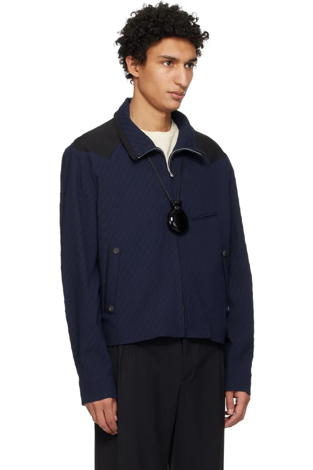 Kiko Kostadinov Navy Noro Jacket, photo 2 of 4 from SSENSE