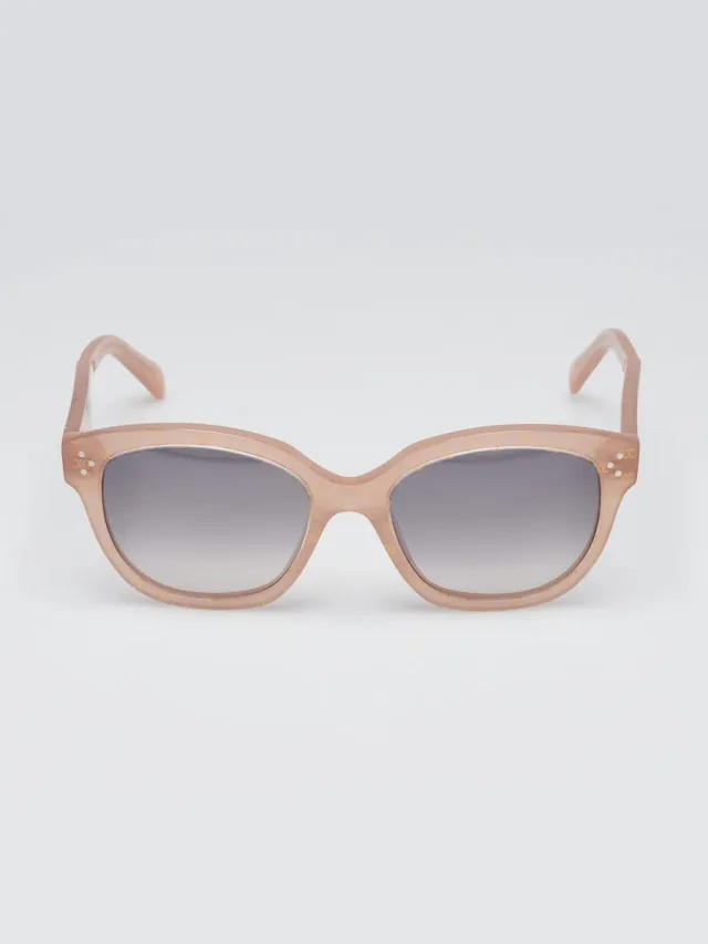 Celine Beige Acetate Trimoph Print Frame Tinted Sunglasses CL401671 in Beige from Yoogis, photo 4 of 7