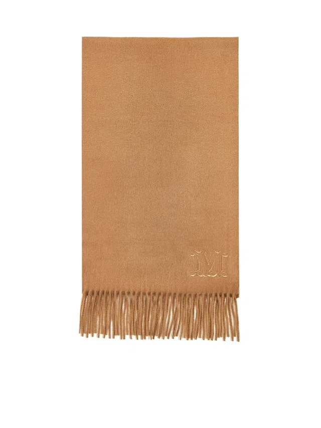 Max Mara Wsdalia Scarf — Beige Cashmere Scarfs in Beige Cashmere from HEWI