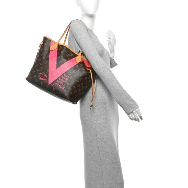 Louis Vuitton Monogram V Neverfull MM Grenade in Canvas from FASHIONPHILE, photo 2 of 10