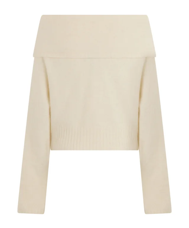 Giuseppe Di Morabito Foldover Boat-Neck Knitted Sweater, photo 2 of 2 from SENSER