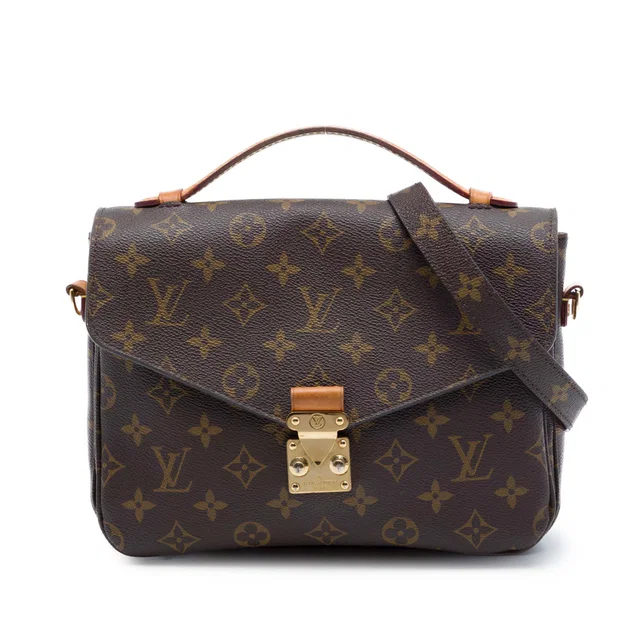 Brown Louis Vuitton Monogram Pochette Metis Satchel in Brown Coated canvas from Designer Revival, photo 1 of 1