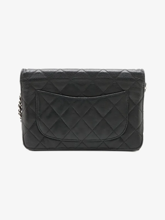 Chanel Black 2013 caviar quilted Wallet on Chain in Black Caviar leather from Sign of the Times, photo 5 of 14