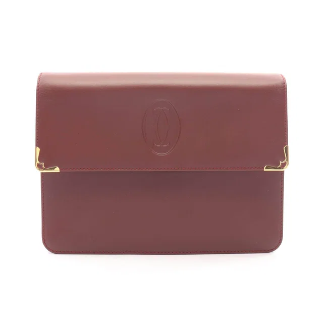 Cartier Must Line Leather Clutch Bag in Leather from LuxUness