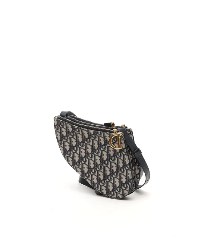 Dior Saddle Oblique Trio Pouch Bag in Canvas from A Retro Tale, photo 3 of 7