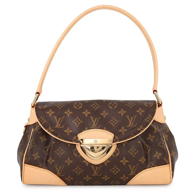 Louis Vuitton Beverly BrownM40121 Monogram Size MM in Leather from GALLERY RARE