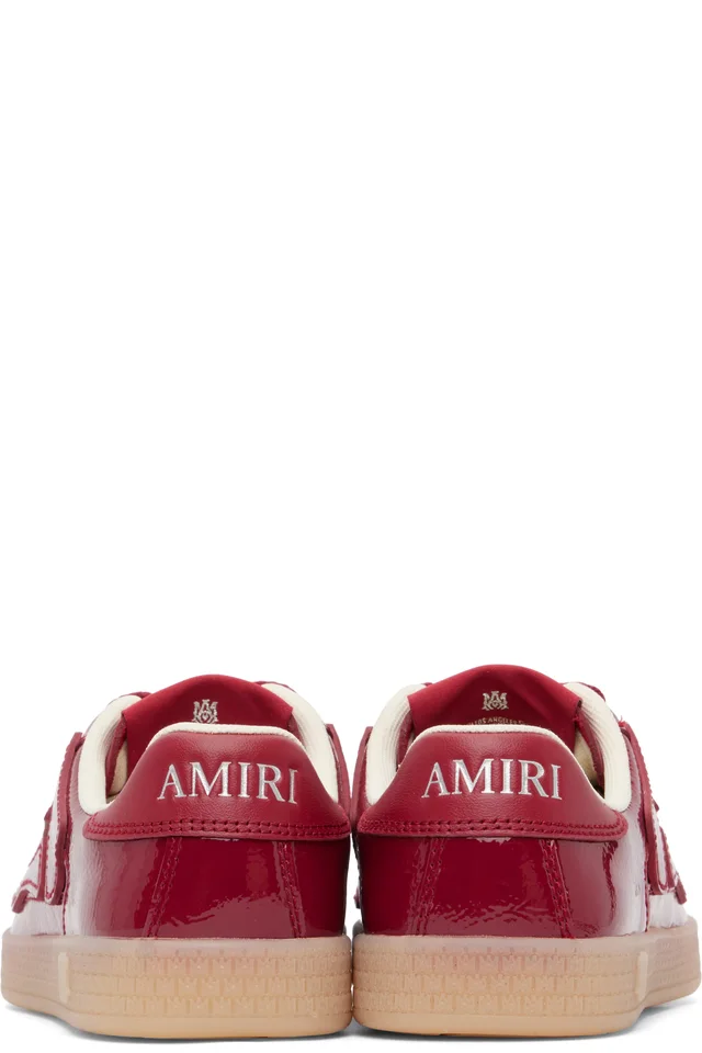 AMIRI Red Pacific Bones Sneakers, photo 2 of 5 from SSENSE