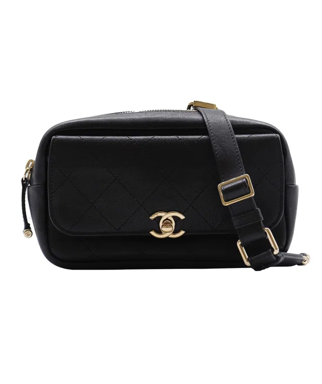 Chanel Mini Black GHW in Black Leather from Luxury Promise