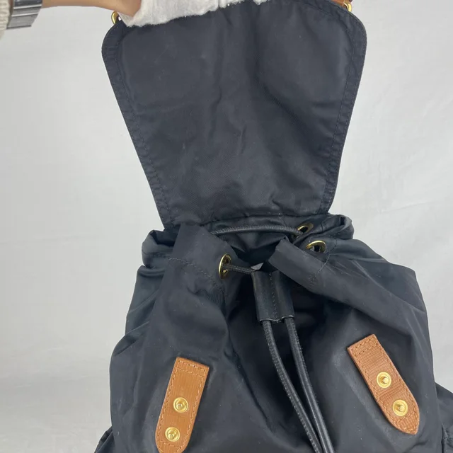 Burberry Nylon Rucksack Backpack in Leather, Metal, Nylon from Reowned, photo 12 of 16
