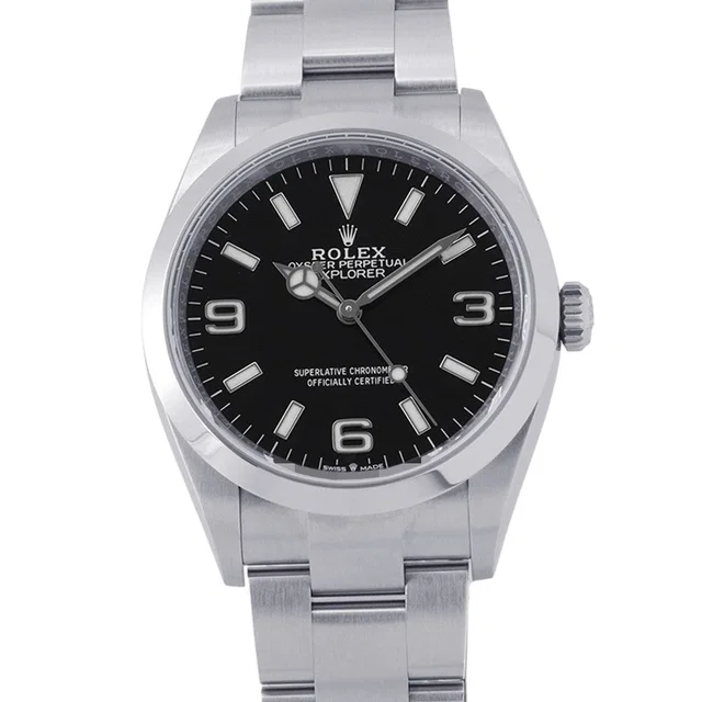 Rolex Explorer 36 W36mm Stainless Steel Black Dial124270 in Black from GALLERY RARE