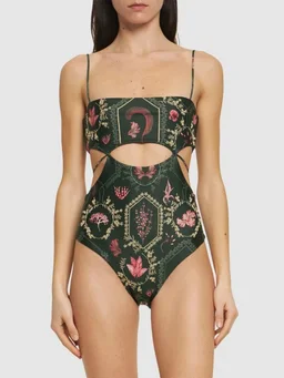 Agua By Agua Bendita Trikini with cut-out details in 81% Polyester, 19% Elastane, photo 2 of 4 from LUISAVIAROMA