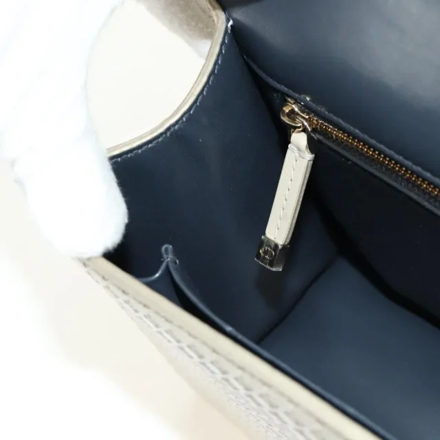 Dior 30 Montaigne Chain Flap Micro Cannage Metallic Calfskin in Calfskin from Her-Age, photo 24 of 48