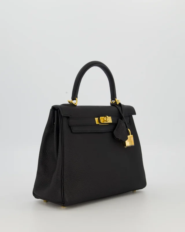 Hermès Kelly 25 Retourne Bag in Black Togo leather from Sellier, photo 3 of 22