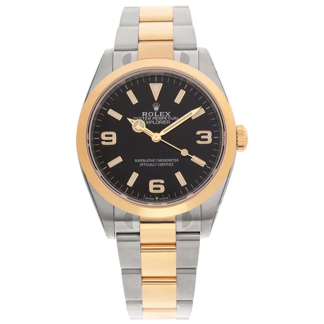 Unused Rolex Explorer 36mm 124273 in Stainless Steel, Yellow Gold from Gray And Sons