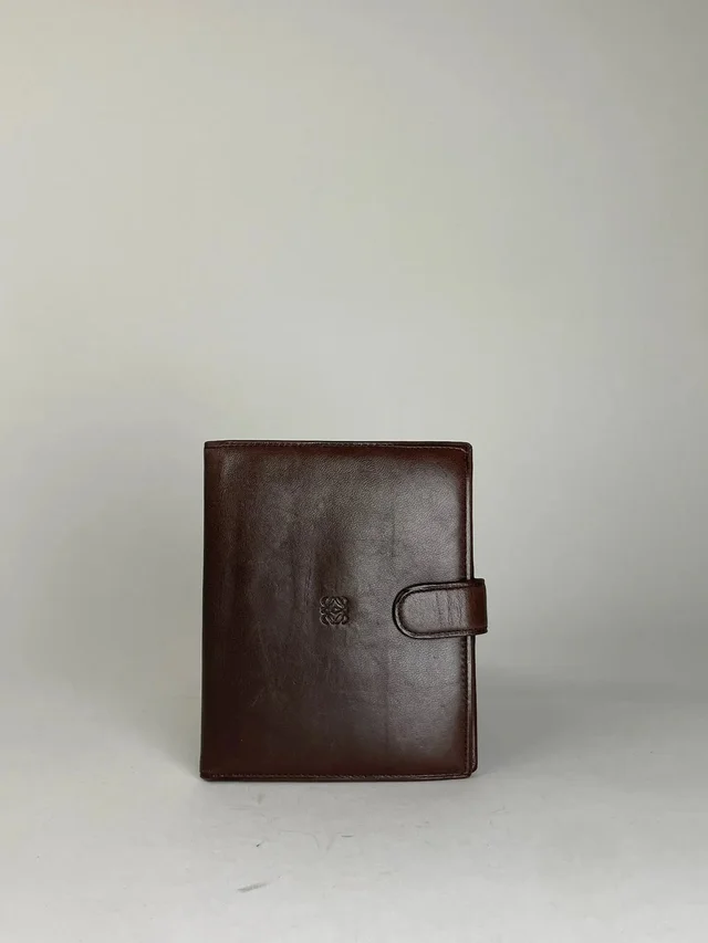 Loewe Vintage Smooth Wallet Brown in red|brown Leather from Grailed