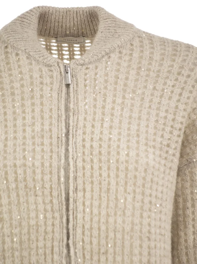 Peserico Long-sleeved sequin knit top, photo 4 of 4 from SENSER