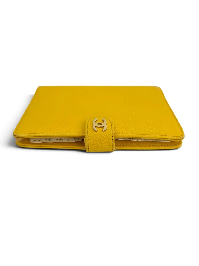 Chanel Vintage Small Yellow Agenda Cover in Yellow Leather from Season 2 Consign, photo 6 of 8