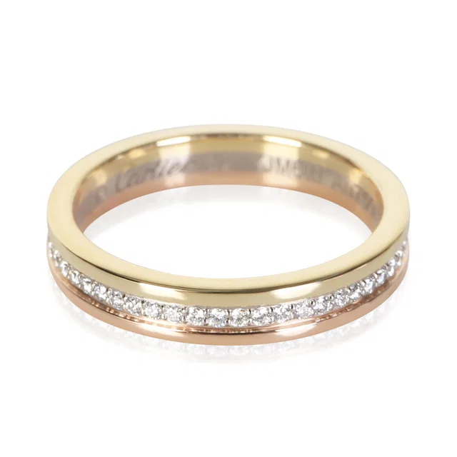 3-Tone Gold Diamond Vendome Louis Cartier Band in Gold from myGemma