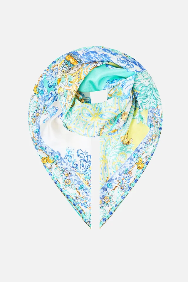 Camilla eBoutique LARGE CRYSTALLED SILK SQUARE SCARF DIAL UP THE TILES from CAMILLA, photo 1 of 1