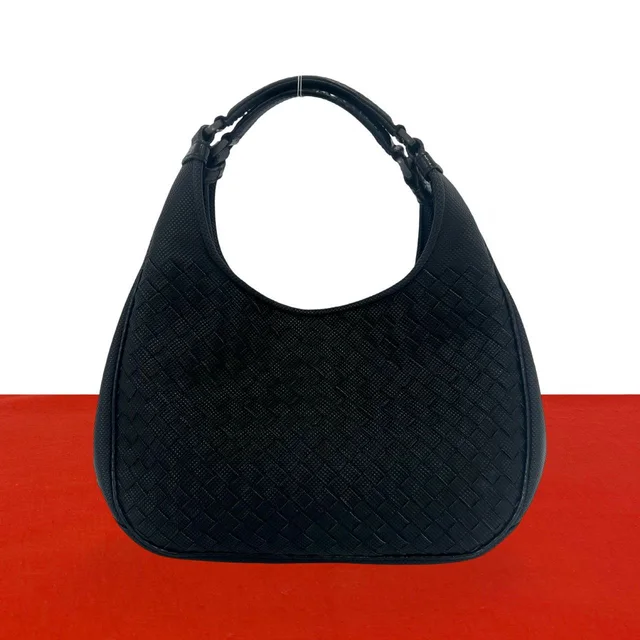 Bottega Veneta Campana Leather Handbag Mini Tote Black in Black Leather from The Reluxe
