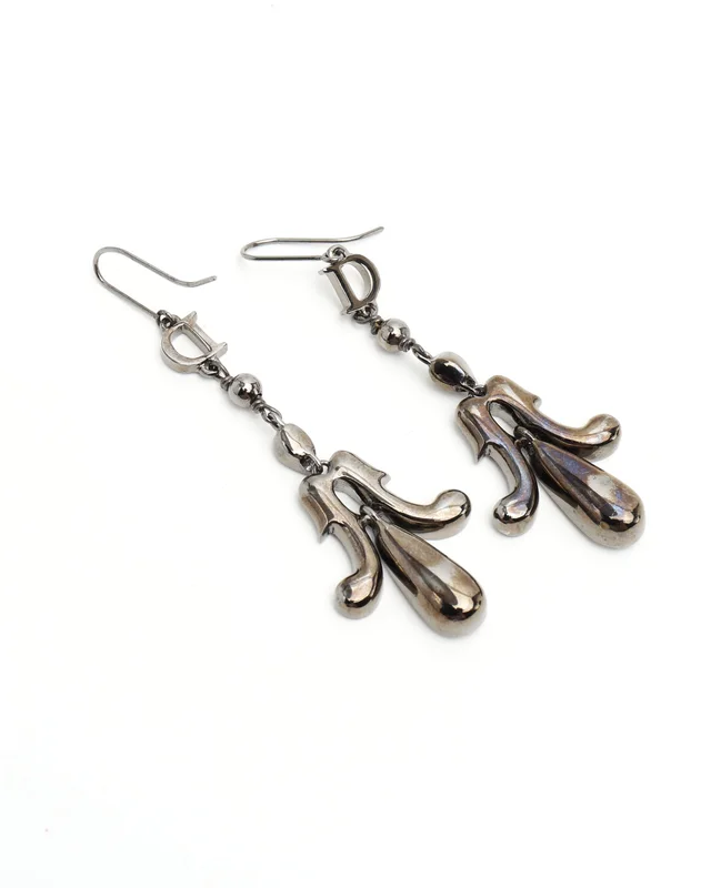 Dior Rhinestone Dangling Earrings from A Retro Tale, photo 3 of 3