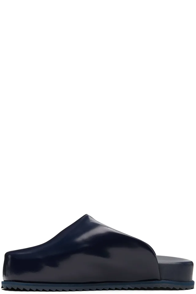 YUME YUME Navy Truck Slide Loafers, photo 3 of 5 from SSENSE