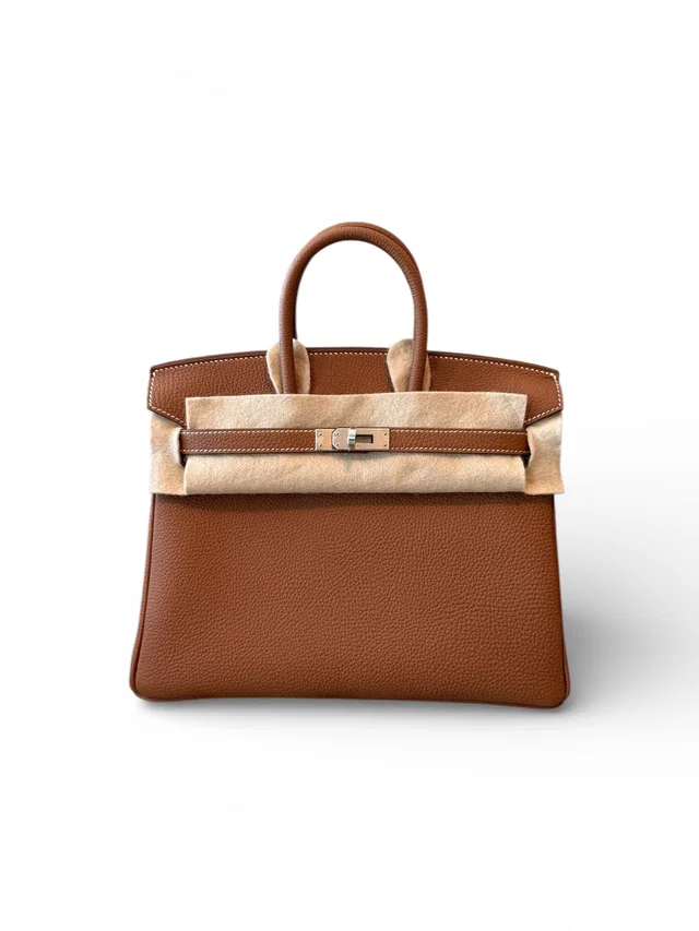 Hermès Birkin 25 Gold Togo Brushed PHW #K - New in Gold Togo leather from Luxury Promise