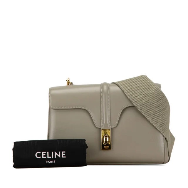 Celine Teen Smooth Calfskin Soft 16 Crossbody in green Calfskin from Her-Age, photo 10 of 10