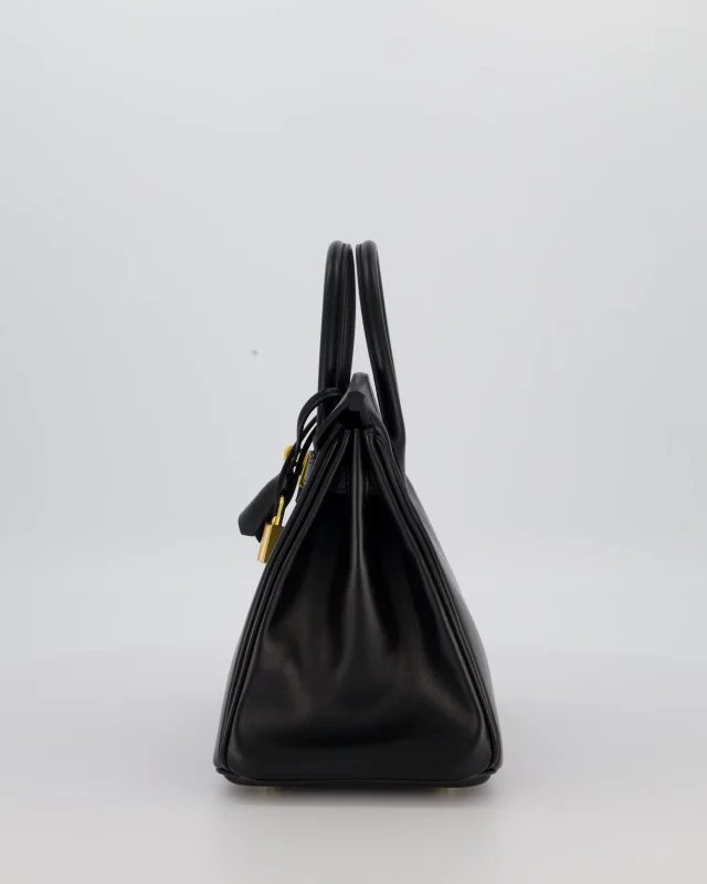 Hermès Birkin 25 Retourne Bag in Black Leather from Sellier, photo 8 of 12