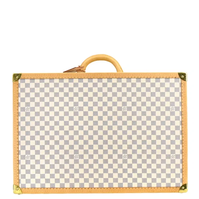 Louis Vuitton Damier Azur Alzer 60 Trunk in Canvas from AMORE Vintage Tokyo