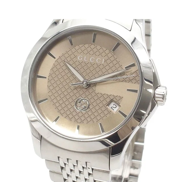 Gucci G-Timeless Brown Stainless Steel Watch Quartz in Brown from The Reluxe