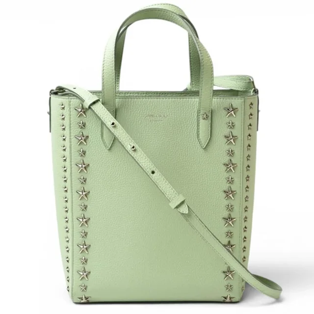 Handbag, Jimmy Choo Pegasi N S Peppermint Star Studded Leather Shoulder Bag For Women in green Leather from Grailed, photo 1 of 1