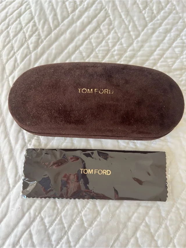 Tom Ford Brown Velvet Eyeglass/Sunglasses Case With Cleaning Cloth in gold|brown|red Velvet from Poshmark
