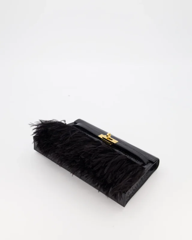 Hermès Kelly Elan Folie Bag in Black Crocodile from Sellier, photo 24 of 24