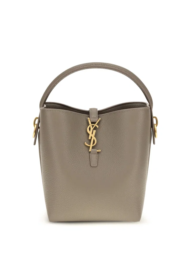 Saint Laurent Le 37 Bucket Bag — Beige Calf Leather Bos Taurus in Beige Calfskin from HEWI
