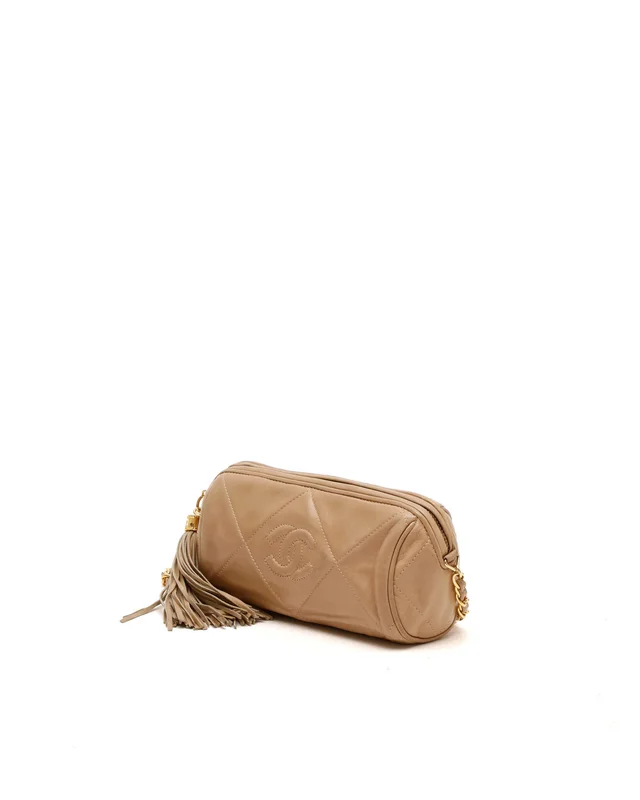 Chanel CC Mini Camera Fringe Bag in Lambskin from A Retro Tale, photo 2 of 12