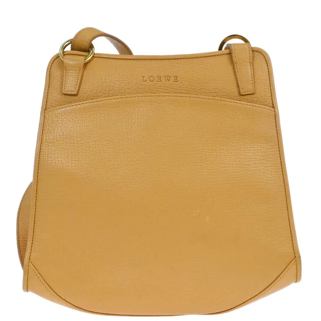 Loewe Beige Leather Shoulder Bag in Beige Leather from AMORE Vintage Tokyo