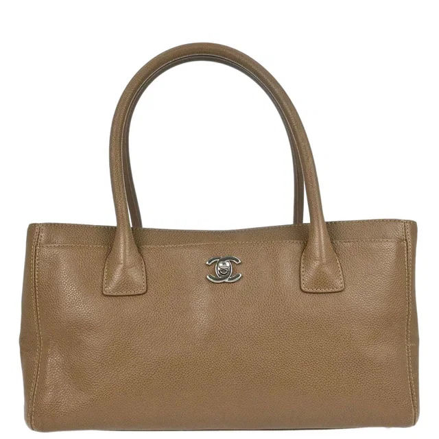 Chanel 2012-2013 Brown Calfskin Executive Cerf Tote Bag in Brown Calfskin from AMORE Vintage Tokyo