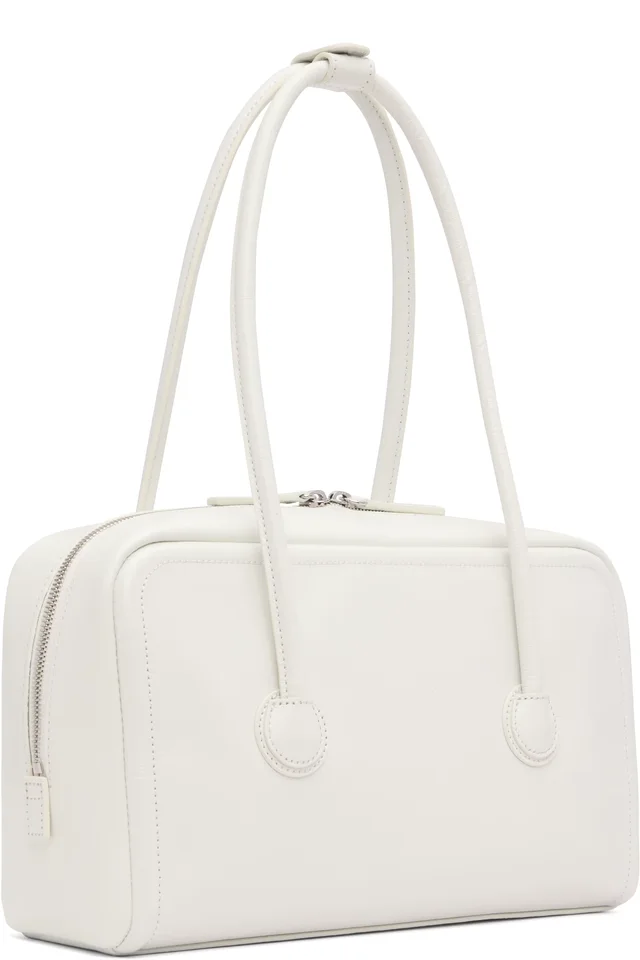 MARGESHERWOOD White Soft Boston Small Bag, photo 3 of 4 from SSENSE